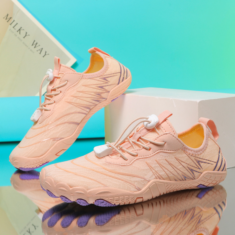 Παπούτσια διάσχισης ποταμών με διχτυωτό επάνω μέρος, αντιολισθητική καουτσούκ εξωτερική σόλα, καουτσούκ μεσαία σόλα, εσωτερικό στρώμα αέρα, χαμηλό ύψος