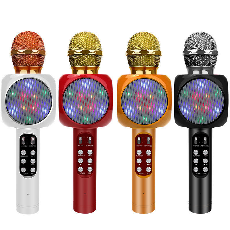 Mengqi WS-1816 Bluetooth karaoke mikrofon i zvučnik s integriranim mikrofonom, kondenzatorski mikrofon, 5W, Bluetooth 5.3, frekvencijski raspon 100 Hz-20 kHz, SNR ≥100 dB, izmjenjiva baterija 1200 mAh