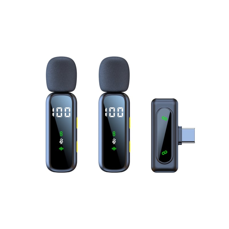 Lavalier mikrofoni L06, Bluetooth 5.3, omnidirekcijsko snimanje zvuka, frekvencijski raspon 20 Hz–20 kHz, trajanje baterije 6–8 sati