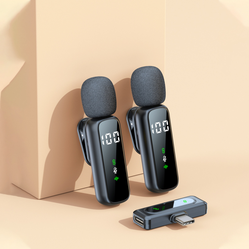 Lavalier mikrofoni L06, Bluetooth 5.3, omnidirekcijsko snimanje zvuka, frekvencijski raspon 20 Hz–20 kHz, trajanje baterije 6–8 sati
