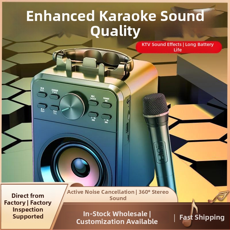 Bluetooth reproduktor na karaoke, 2.1-kanál, 3600mAh batéria, 8 hodín prehrávania, podpora TF karty, model X1