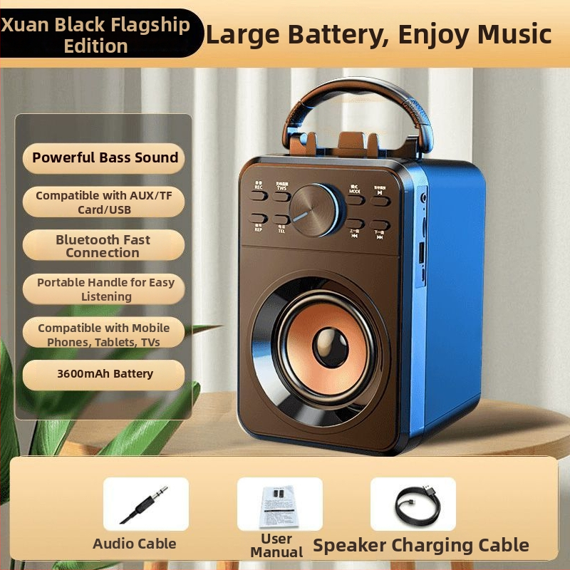 Bluetooth reproduktor na karaoke, 2.1-kanál, 3600mAh batéria, 8 hodín prehrávania, podpora TF karty, model X1