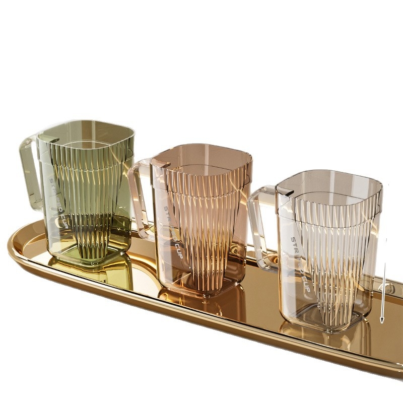 Cupa acrilică pentru apă de gură și organizator de periuțe – depozitare multifuncțională pentru pastă de dinți și periuțe, uz casnic