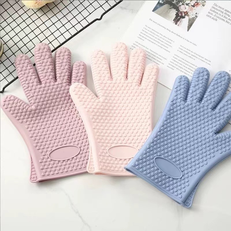 Szilikonból készült hőszigetelt konyhai kesztyű – égés elleni védelem, modern minimalista stílus, testre szabható