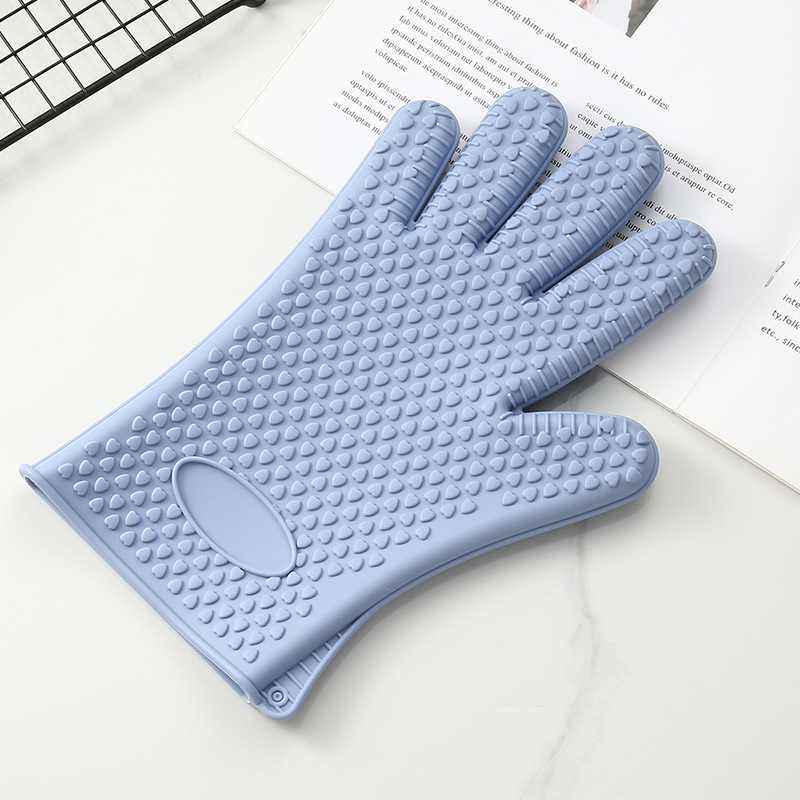 Szilikonból készült hőszigetelt konyhai kesztyű – égés elleni védelem, modern minimalista stílus, testre szabható