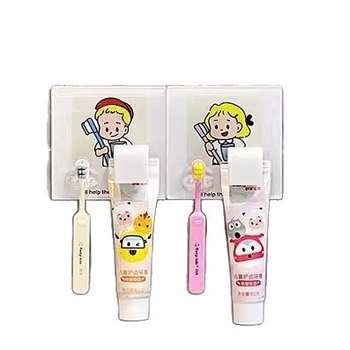 Fogkrém tároló és csipesz, falra szerelhető fürdőszobai kiegészítő, többfunkciós a fogkrémhez és arctisztítóhoz