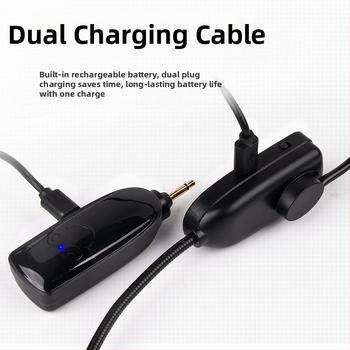 2.4G bežični headset mikrofon, klips na glavu, ugrađena baterija 300–500 mAh, frekvencijski odziv 100 Hz–20 kHz, trajanje baterije 8–12 sati