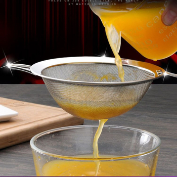 Cernător de făină din oțel inoxidabil pentru bucătărie — sită pentru sucuri, lapte de soia și făină de susan — Brand Looking for a Bear