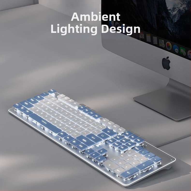 Σετ πληκτρολόγιο και ποντίκι με ενσύρματη USB σύνδεση, οπτικό 1600 DPI, φωτιζόμενο, εργονομικό, για οικιακή/γραφεία/παιχνίδια