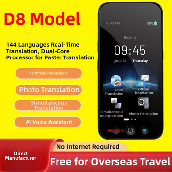 Common Language M80pro Prekladač — AI preklad v reálnom čase, Android operačný systém, Bluetooth, dosah 10 m, ovládanie dotykom a tlačidlom