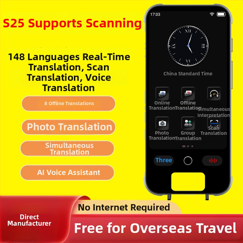 Common Language M80pro Prekladač — AI preklad v reálnom čase, Android operačný systém, Bluetooth, dosah 10 m, ovládanie dotykom a tlačidlom