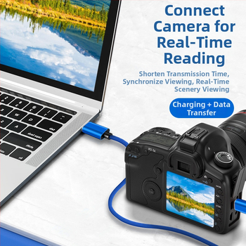 OTG USB-C dátový kábel s koncovkami Mini USB na Type-C a T-Port, samec-samec, Digital Fox