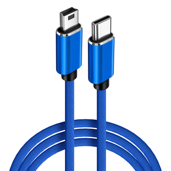 OTG USB-C dátový kábel s koncovkami Mini USB na Type-C a T-Port, samec-samec, Digital Fox