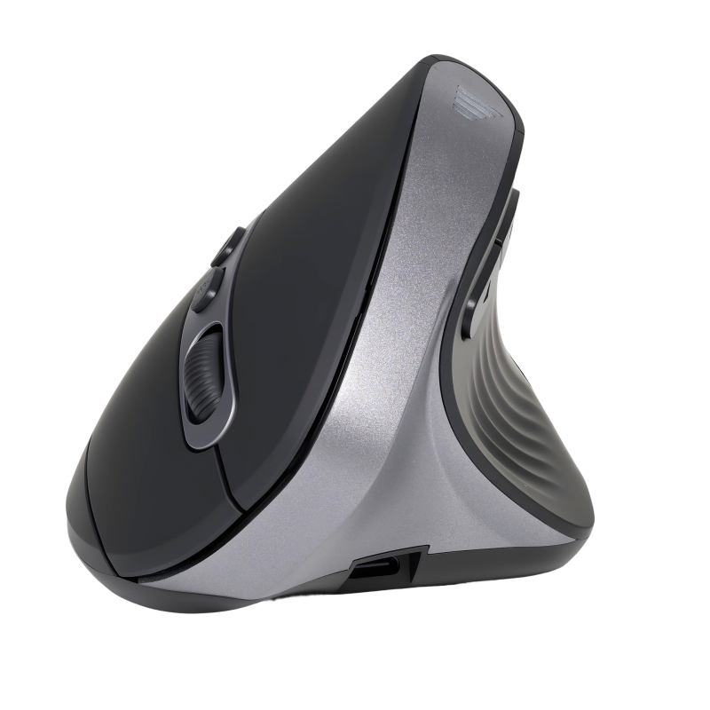 Κάθετος ασύρματος ποντίκι με Bluetooth + 2.4G διπλού τρόπου, αθόρυβη λειτουργία, 5600 DPI, 6 κουμπιά, επαναφορτιζόμενο