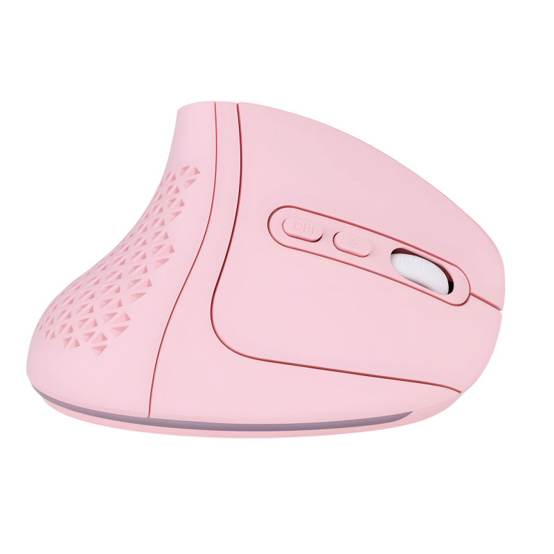 Κάθετος ασύρματος ποντίκι με Bluetooth + 2.4G διπλού τρόπου, αθόρυβη λειτουργία, 5600 DPI, 6 κουμπιά, επαναφορτιζόμενο