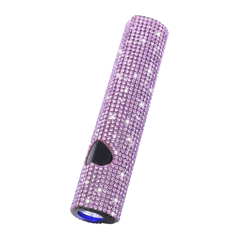 Lampă de unghii C20 — lampă mini portabilă, reîncărcabilă, pentru arta unghiilor, cu cristale în formă de inimă