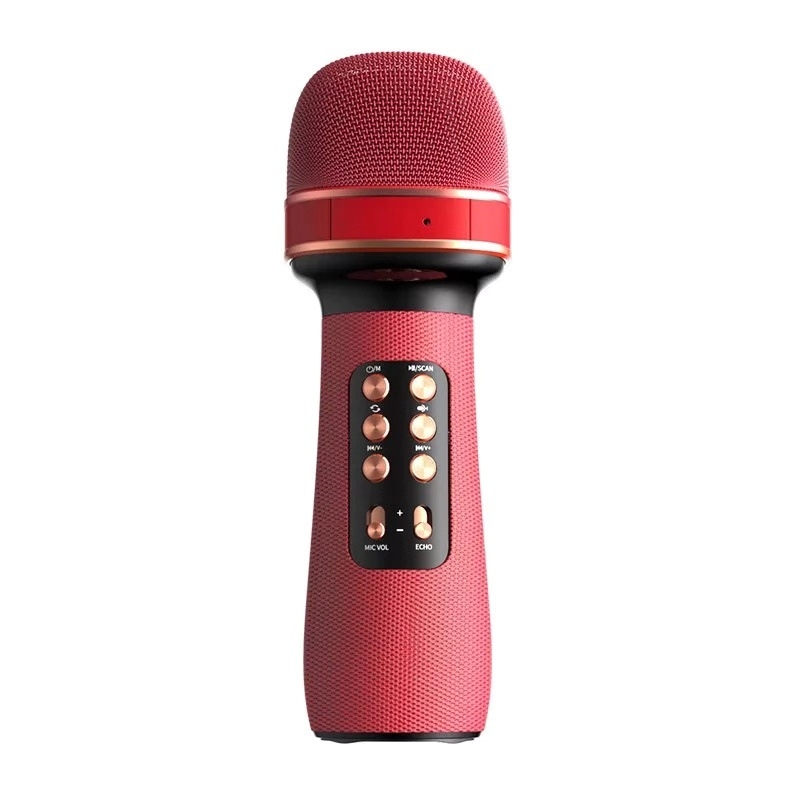 Bluetooth karaoke mikrofon s ugrađenim zvučnikom, model WS-898, Bluetooth 5.0, ugrađena baterija 1000–1200 mAh, frekvencijski odziv 100 Hz–20 kHz, izlazna snaga 5W