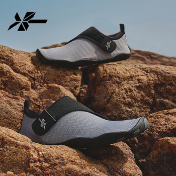 Xingtuo Pantofi pentru traversarea râului, Exterior din plasă, Talpă din cauciuc antiderapant, Gleznă joasă, Unisex