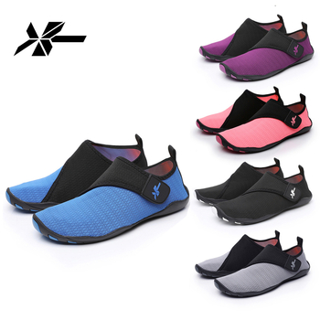 Xingtuo Pantofi pentru traversarea râului, Exterior din plasă, Talpă din cauciuc antiderapant, Gleznă joasă, Unisex