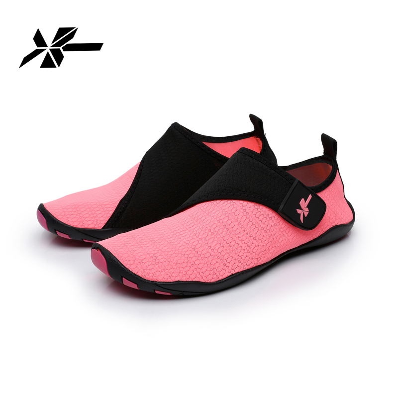 Xingtuo Pantofi pentru traversarea râului, Exterior din plasă, Talpă din cauciuc antiderapant, Gleznă joasă, Unisex