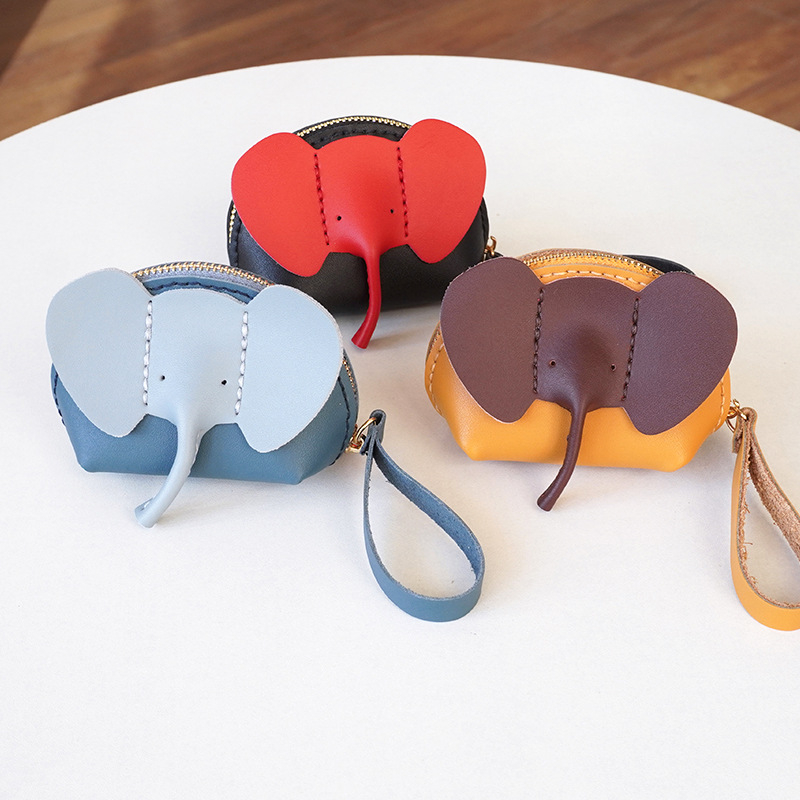 Érmeztárca valódi bőrből, két réteg marhabőrből, uniszex dizájn, tárolásra