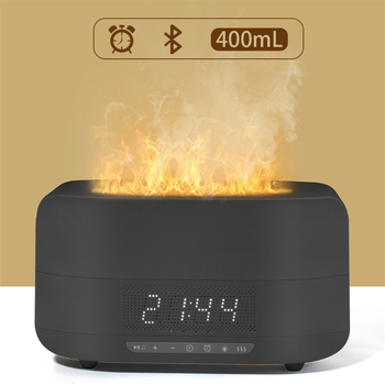 Nordijski minimalistički Bluetooth difuzor s plamenom, zvučnikom i ambijentalnim svjetlom, Bluetooth 3.0, 5W, IPX2, domet 10 m, slot za karticu