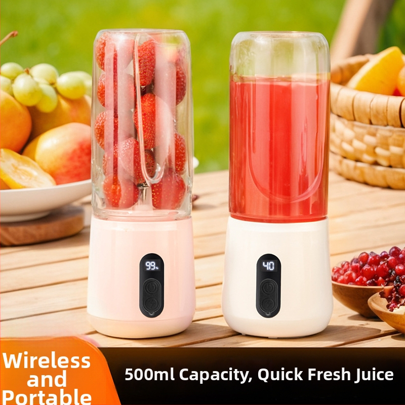 Prenosný odšťavovač a mixér s bezdrôtovým nabíjaním, kapacita pod 1 l, napätie ≤36 V, otáčky 10000–19999 rpm, 6+ nožov