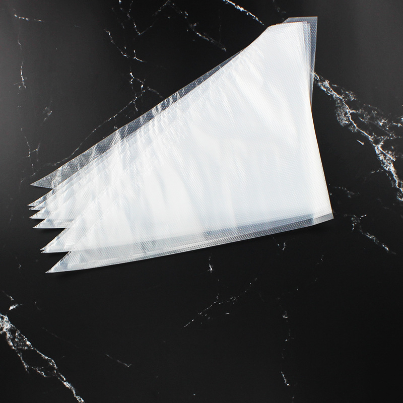 Sac de decorare de unică folosință, din plastic PO, fără inscripții, aproximativ 100 de bucăți, pentru decorarea torturilor, stil modern minimalist