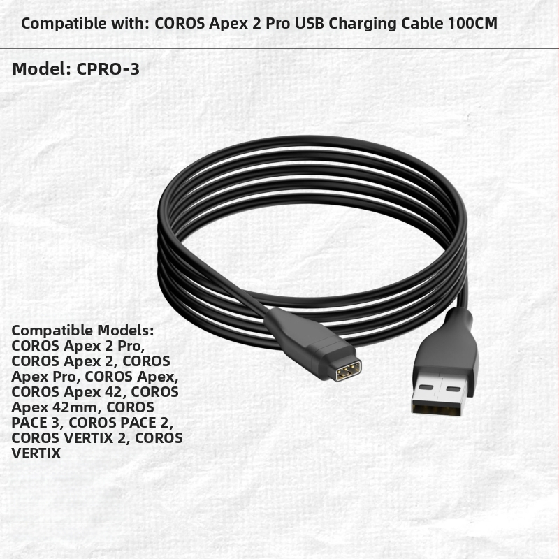 Type-C nabíjací kábel pre COROS Pace 2, Pace 3, Pro 1 a Apex Pro – Star Technology