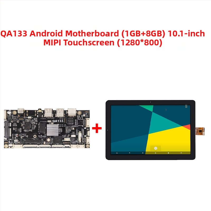 Android alaplap Allwinner A133, négymagos 1,8 GHz, 1GB RAM + 8GB flash, tápellátás 12V 2A, USB: 2x host (OTG opcionális) + 3 USB port, TTL 3.3V soros, reklámgépekhez és digitális kiíráshoz