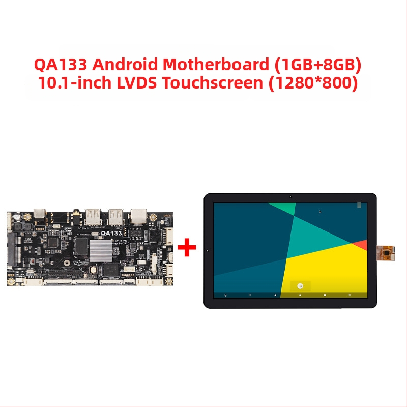 Android alaplap Allwinner A133, négymagos 1,8 GHz, 1GB RAM + 8GB flash, tápellátás 12V 2A, USB: 2x host (OTG opcionális) + 3 USB port, TTL 3.3V soros, reklámgépekhez és digitális kiíráshoz