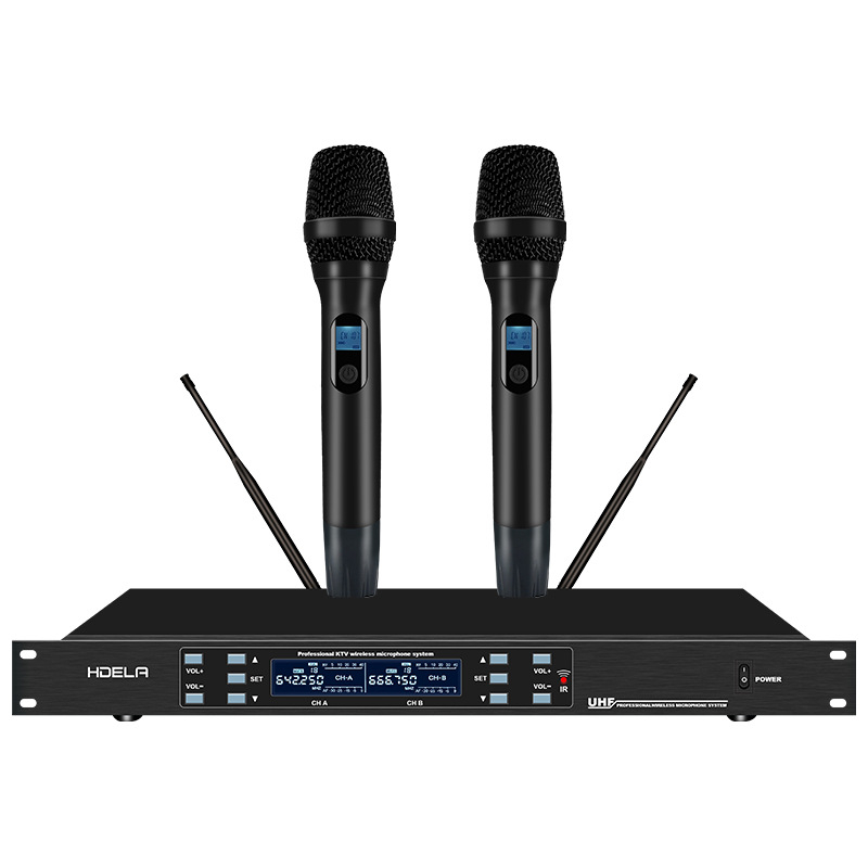 Microfon dinamic profesional pentru karaoke, pentru acasă KTV și scenă, cablat, cu baterie detașabilă 2000–4000 mAh, răspuns în frecvență 40 Hz–20 kHz, SNR ≥95 dB, autonomie 6–8 ore.