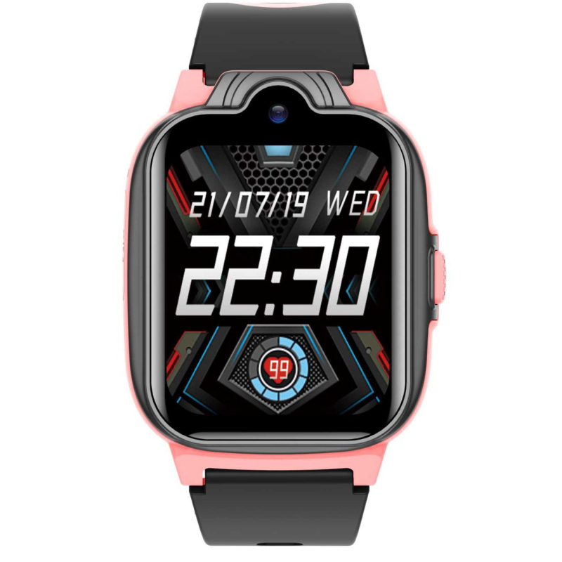 Gyerekeknek szóló okosóra 4G kapcsolattal, vízálló, 1,3 MP kamera, 700 mAh akkumulátor, szilikon tokkal — modell K15pth