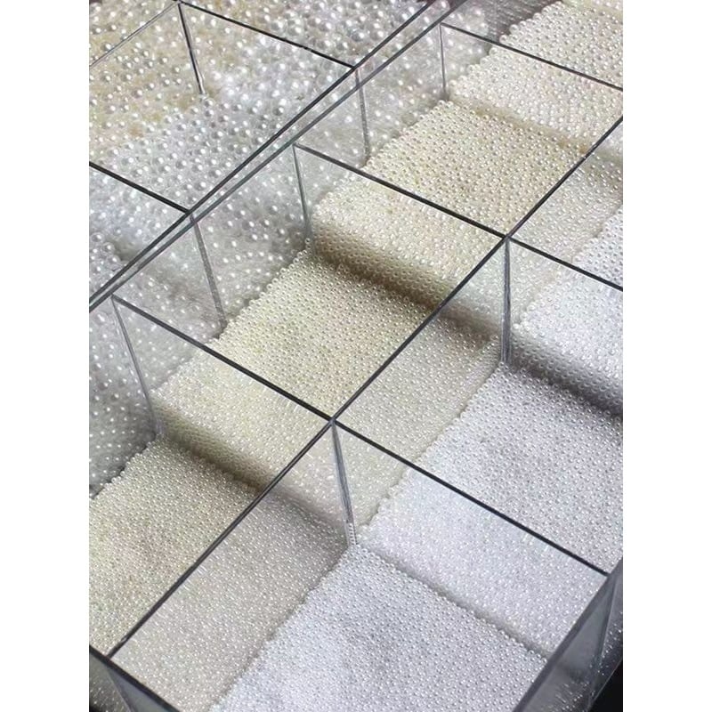 Μαργαριτάρια για μανικιούρ, στρογγυλά, μη πορώδη, υλικό: διοξείδιο του αλουμινίου, βασική συσκευασία