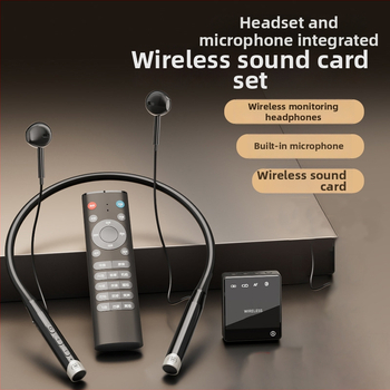 Zvuková karta pre živé vysielanie s integrovaným Bluetooth slúchadlom a inteligentnou redukciou šumu - Model T9P, Bluetooth 5.3, 20Hz-20kHz, SNR ≥70dB, výdrž batérie 6-8h