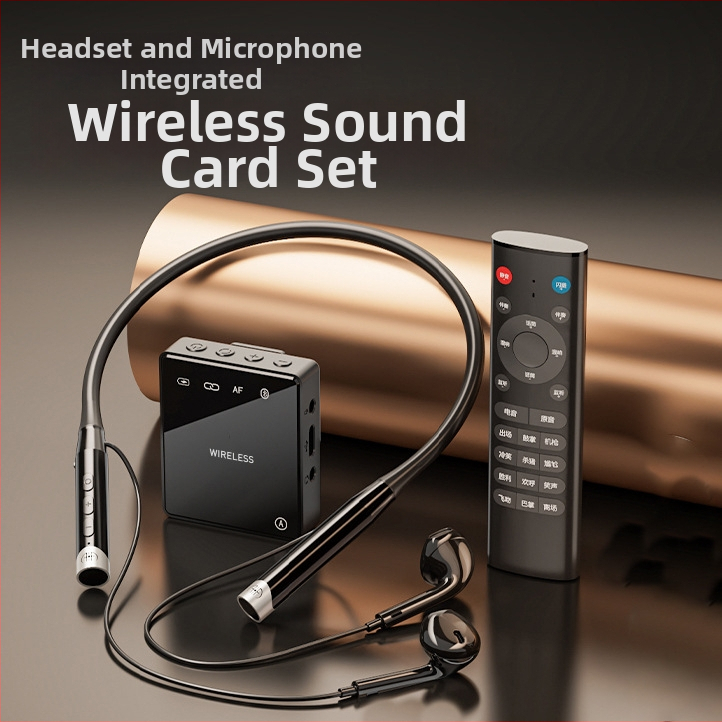 Zvuková karta pre živé vysielanie s integrovaným Bluetooth slúchadlom a inteligentnou redukciou šumu - Model T9P, Bluetooth 5.3, 20Hz-20kHz, SNR ≥70dB, výdrž batérie 6-8h