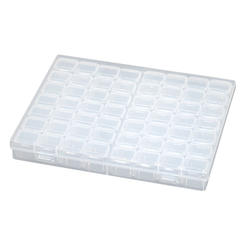 Cutie de depozitare pentru accesorii de artă a unghiilor, cu 28 sau 56 compartimente, organizator pentru mici accesorii, cu capac