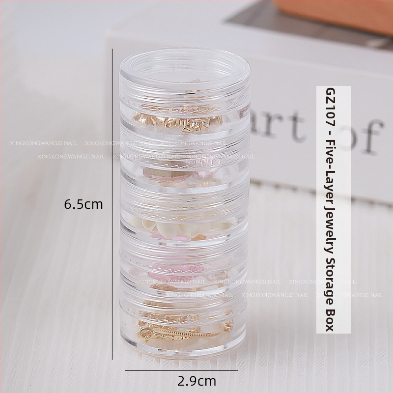 Box na skladovanie dekorácií na nechty s 28 alebo 56 priehradkami, organizér na malé doplnky s víkom