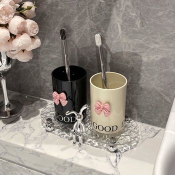 Set de cupe pentru periuțe de dinți și clătire bucală din rășină pentru cupluri