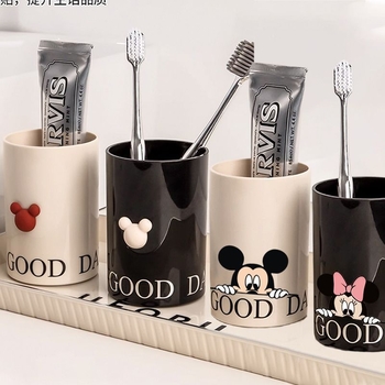 Set de cupe pentru periuțe de dinți și clătire bucală din rășină pentru cupluri