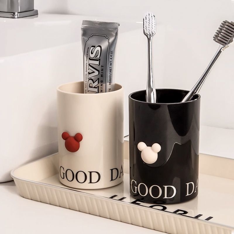 Set de cupe pentru periuțe de dinți și clătire bucală din rășină pentru cupluri