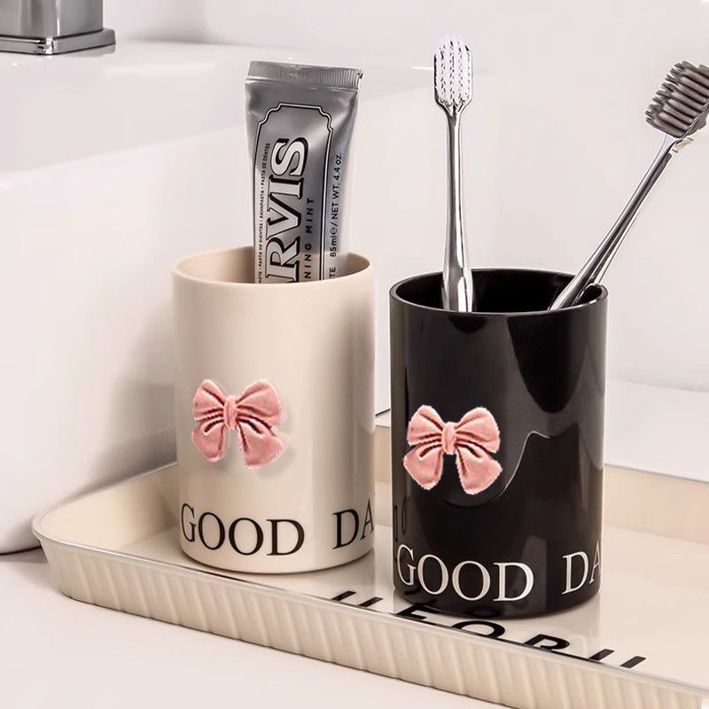 Set de cupe pentru periuțe de dinți și clătire bucală din rășină pentru cupluri