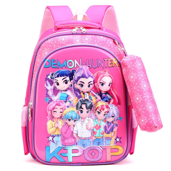 Ghiozdan pentru școala primară - ultra-ușor PU, respirabil, căptușeală poliester, Cartoon model, pentru clasele I–II