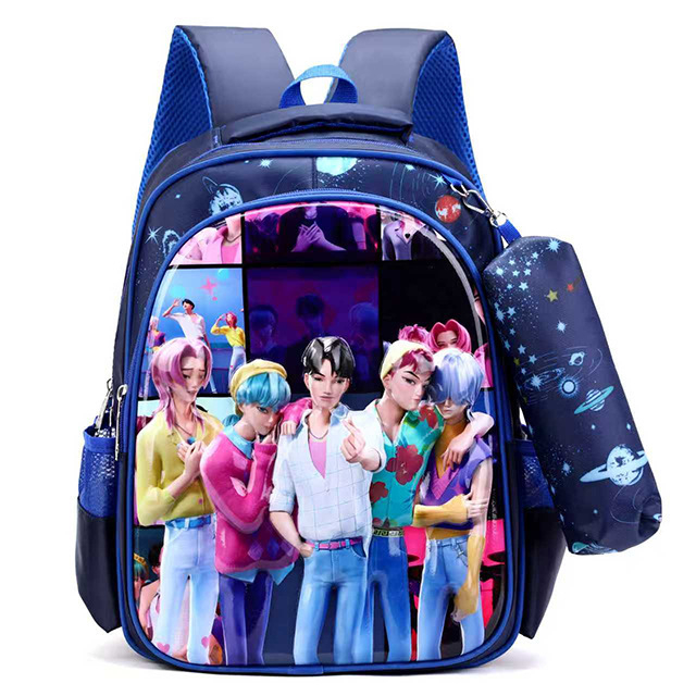 Ghiozdan pentru școala primară - ultra-ușor PU, respirabil, căptușeală poliester, Cartoon model, pentru clasele I–II