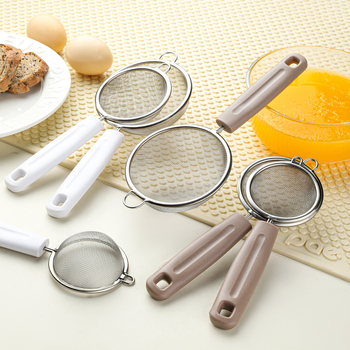 Sita de bucătărie din oțel inoxidabil 304, plasă ultra-fină, pentru filtrarea laptelui de soia și a sucurilor - anti-alunecare, protecție împotriva arsurilor, design minimalist modern