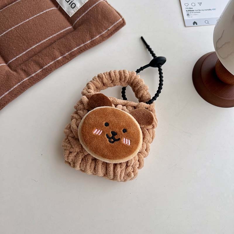 Geantă pentru căști - formă cubică, poliester, portabilă, stil desen animat drăguț - model By158