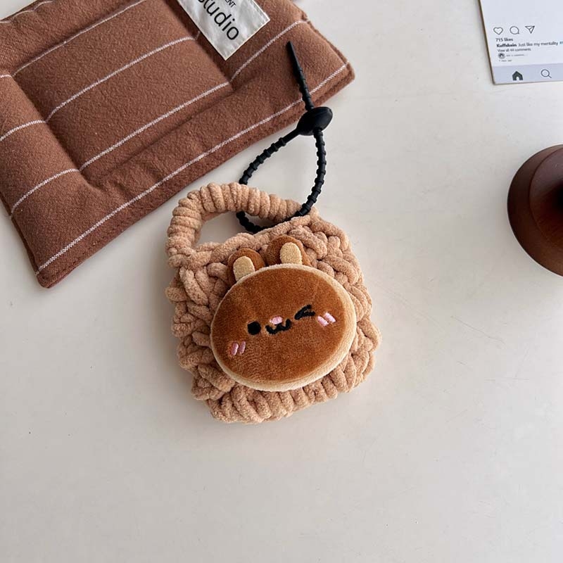 Geantă pentru căști - formă cubică, poliester, portabilă, stil desen animat drăguț - model By158