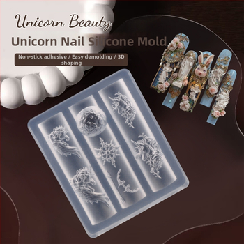 Zidivi 3D silikónová forma na manikúru, reliéfna mašlička motív, Ročník Koňa, 43,5 g