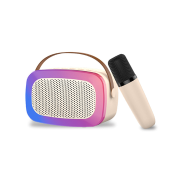 Kućni karaoke sustav sve-u-jednom Bluetooth zvučnik s bežičnim mikrofonom — Bluetooth 5.0, 5W, 100Hz-20kHz, SNR ≥85dB, domet 3 m