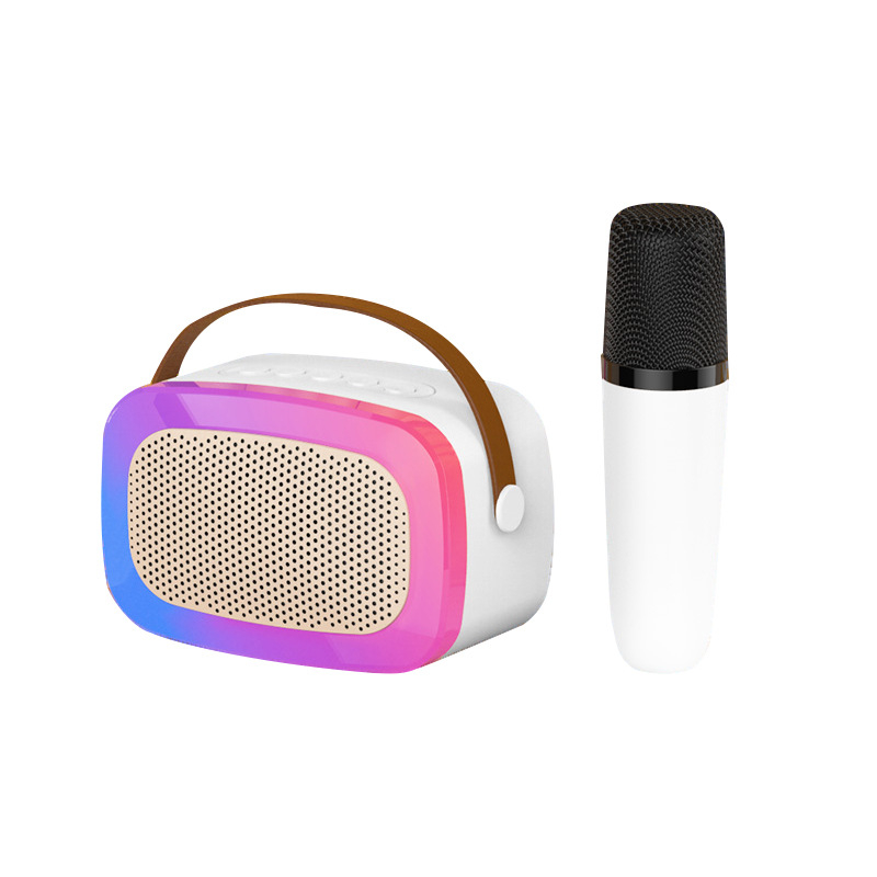 Kućni karaoke sustav sve-u-jednom Bluetooth zvučnik s bežičnim mikrofonom — Bluetooth 5.0, 5W, 100Hz-20kHz, SNR ≥85dB, domet 3 m